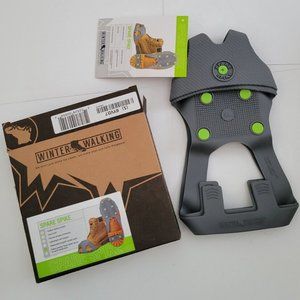 WINTER WALKING ICE CLEATS LIGHTWEIGHT COMPACT ON THE GO TRAVEL SPARE SPIKE XL